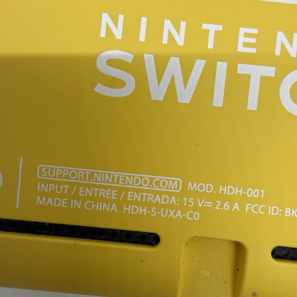 Nintendo Switch Lite Handheld Game Console Yellow HDH-001 - Tested & Working